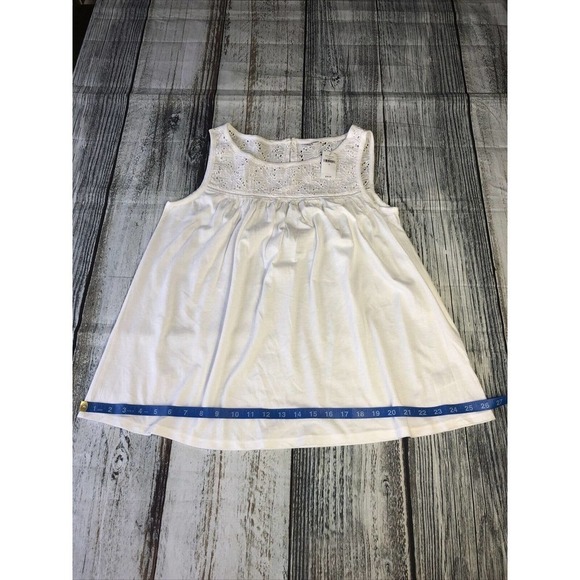 Gap Kids White Tank Dress Size Small With Flare Bottom - Picture 4 of 10